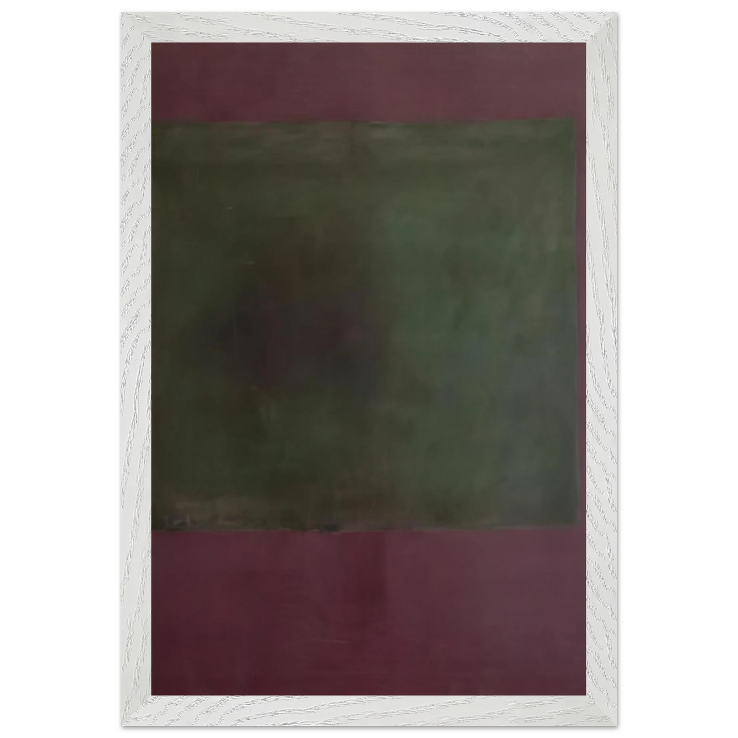 Mark Rothko - Untitled Green on Maroon - 1961 Wall Art - 30x40 cm / 12x16 inches - Fine Art Poster - -