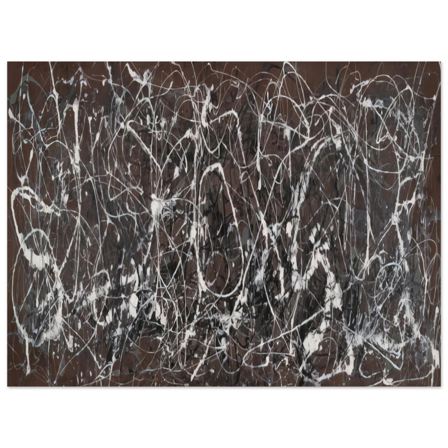 Jackson Pollock - NUMBER 13A ARABESQUE 1948  75x100 cm / 30x40inches Fine Art Poster