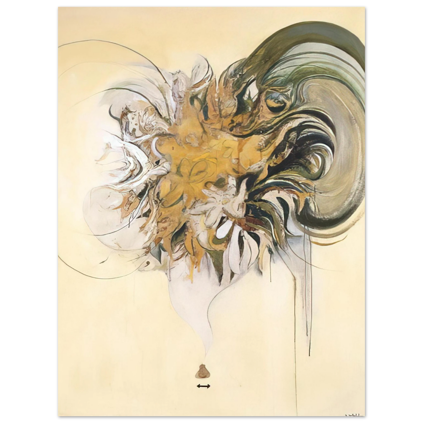 Brett Whiteley - Listening to Nature - 1964  75x100 cm / 30x40inches Fine Art Poster