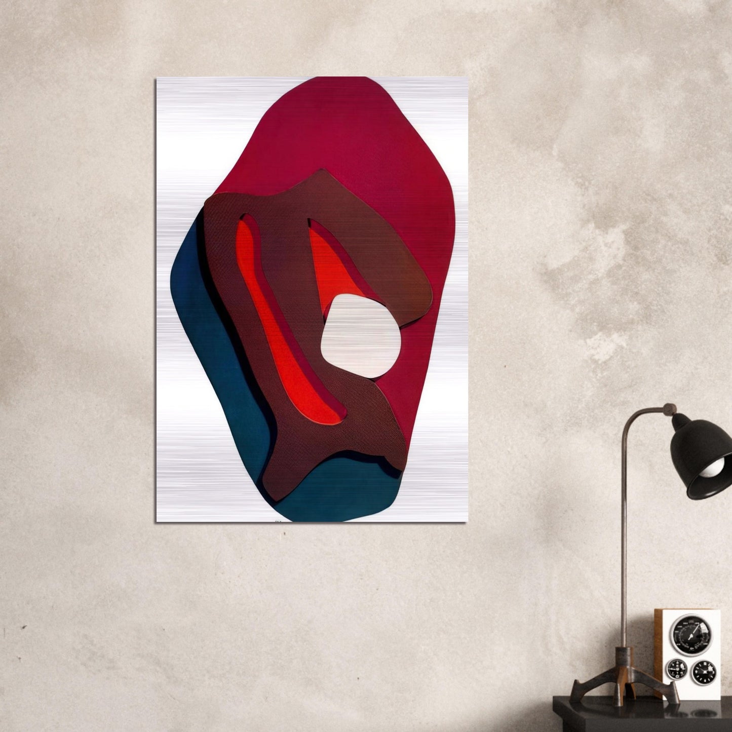 Enak s Tears. Terrestrial Forms - Jean Arp Brushed Aluminum Print - 70x100 cm / 28x40 inches | Jean Arp Aluminum Print | Jean Arp Prints