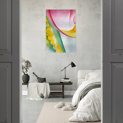 Abstraction No. 77  Tulip  - Georgia O'Keeffe Brushed Aluminum Print - 70x100 cm / 28x40 inches | Georgia O'Keeffe Aluminum Print | Georgia O'Keeffe Prints