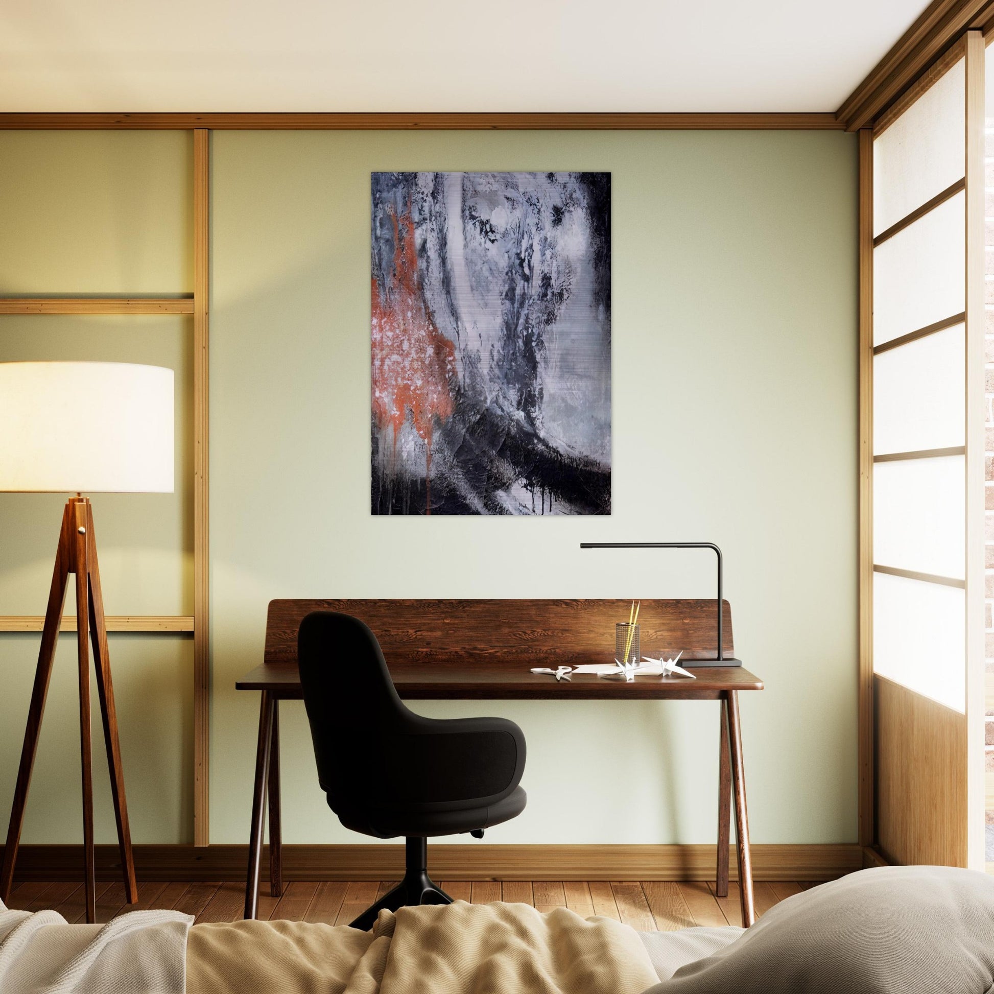 Untitled - Tachisme - Jiro Yoshihara Brushed Aluminum Print - 70x100 cm / 28x40 inches | Jiro Yoshihara Aluminum Print | Jiro Yoshihara Prints
