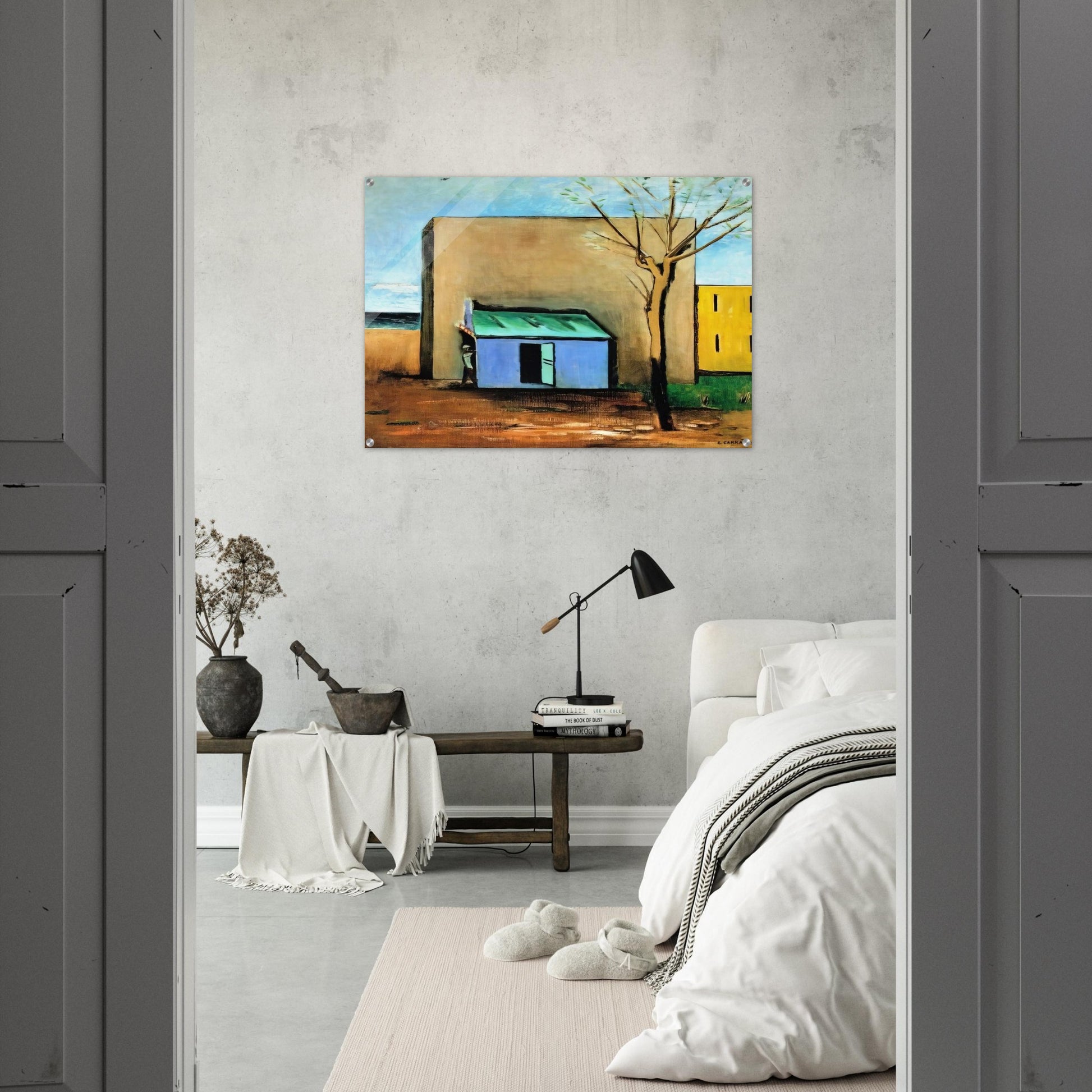 IL BERSAGLIO 1928 - Carlo Carra Acrylic Print - 70x100 cm / 28x40″ inches | Carlo Carra Wall Art | Carlo Carra Prints