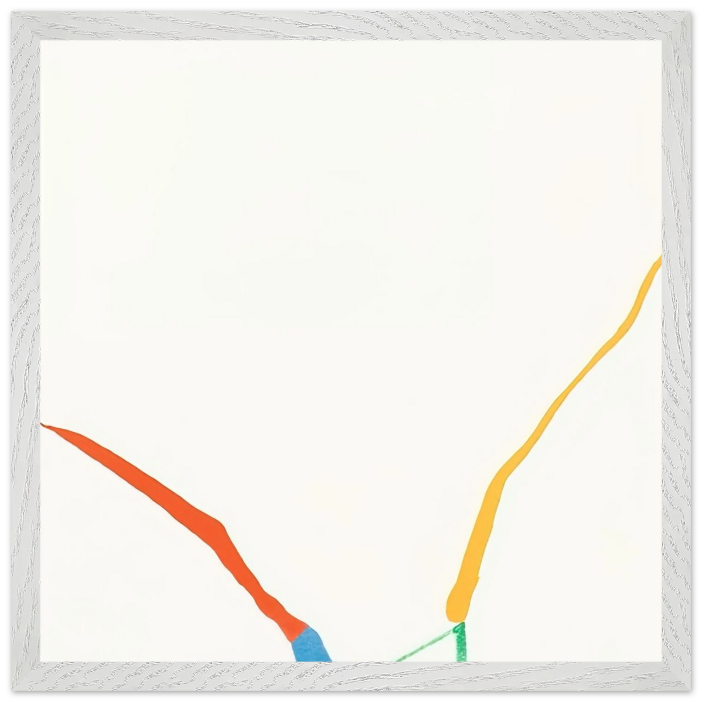 Helen Frankenthaler - What Red Lines Can Do - 1970 Wall art - 70x100 cm / 28x40 inches - Premium Wooden Framed Poster With Fine Art Paper-canvas - Wood frame