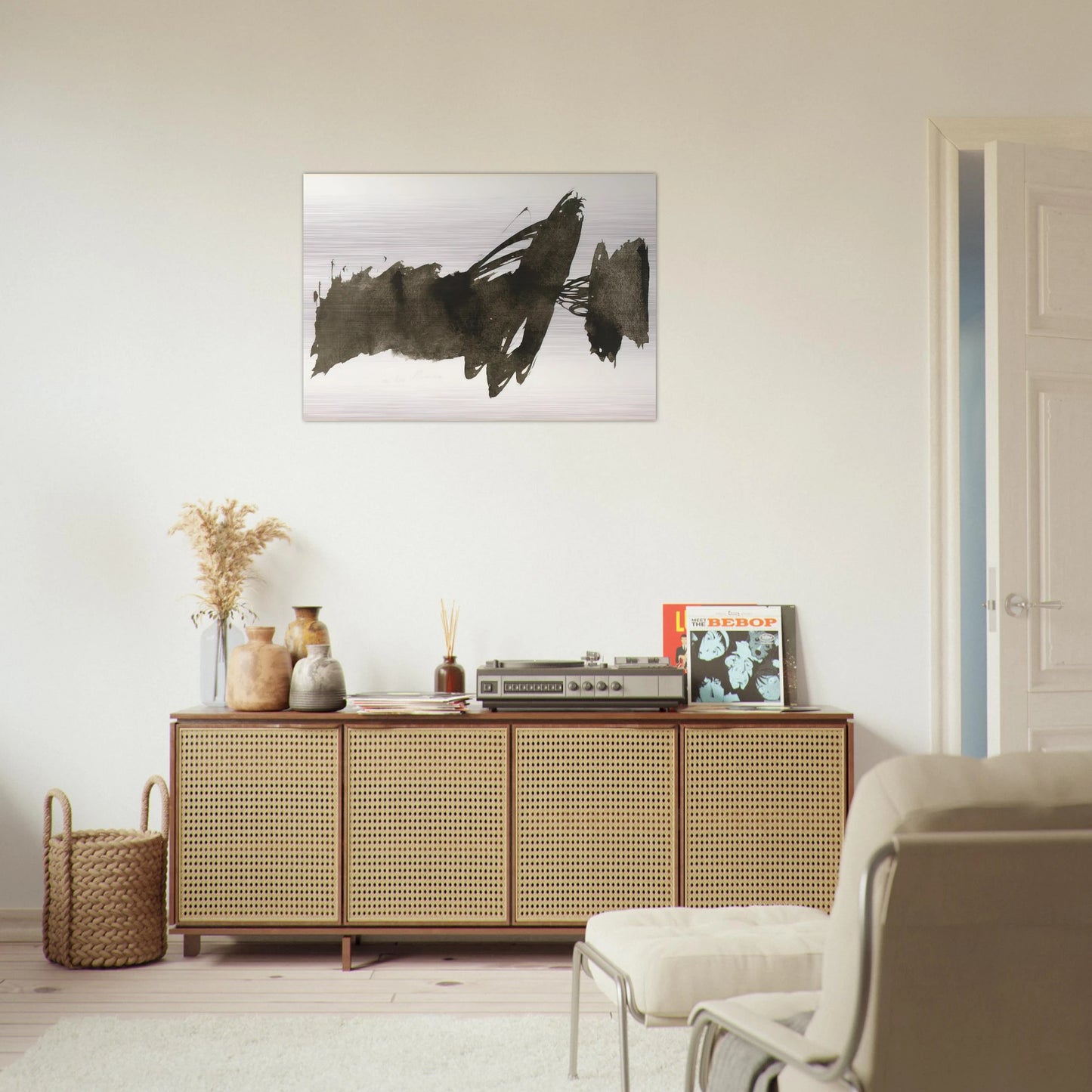 Untitled - 1950 - Julius Bissier Brushed Aluminum Print - 70x100 cm / 28x40 inches | Julius Bissier Aluminum Print | Julius Bissier Prints