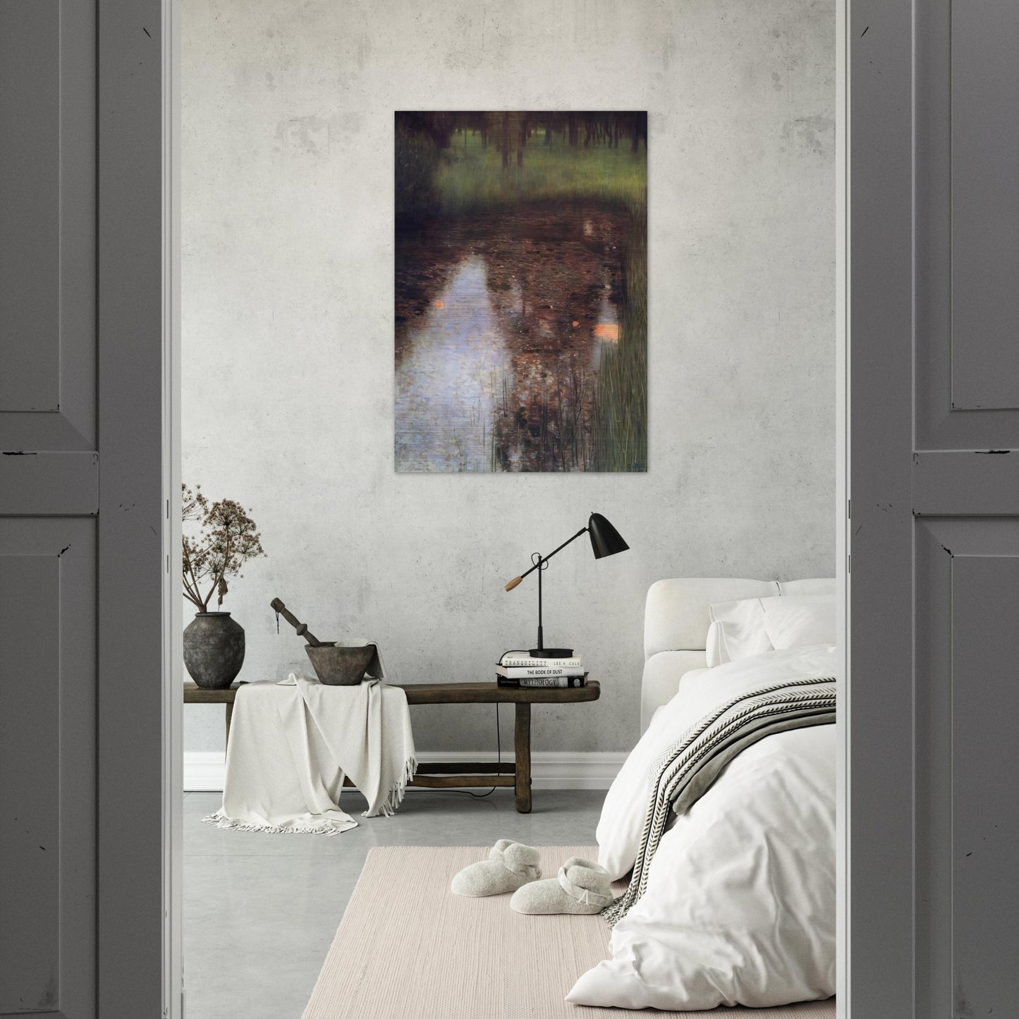 THE SWAMP 1900 - Gustav Klimt Brushed Aluminum Print - 70x100 cm / 28x40 inches | Gustav Klimt Aluminum Print | Gustav Klimt Prints
