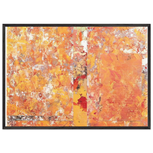 Toward a Red - Sam Gilliam 70x100 cm / 28x40 inches Framed Art Print – Black Wooden Frame