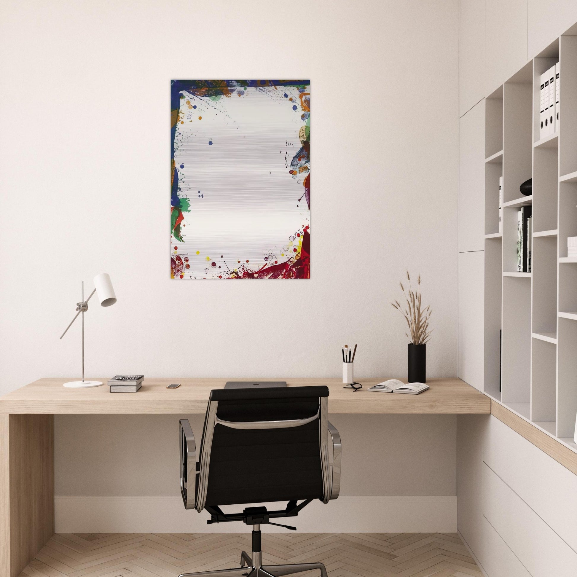Sulfur Sails - Sam Francis Brushed Aluminum Print - 70x100 cm / 28x40 inches | Sam Francis Aluminum Print | Sam Francis Prints