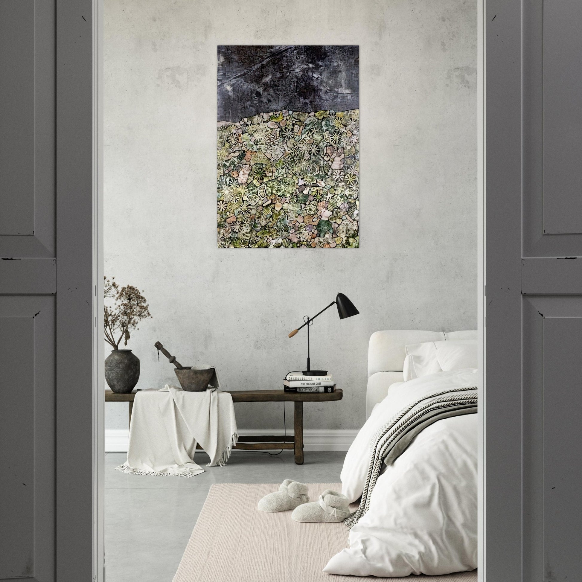 I LIVE IN A COUNTRY LAUGHING - Jean Dubuffet Brushed Aluminum Print - 70x100 cm / 28x40 inches | Jean Dubuffet Aluminum Print | Jean Dubuffet Prints