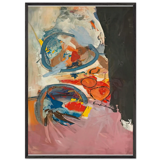 Take Off 1956- - Helen Frankenthaler 70x100 cm / 28x40 inches Framed Art Print – Black Wooden Frame