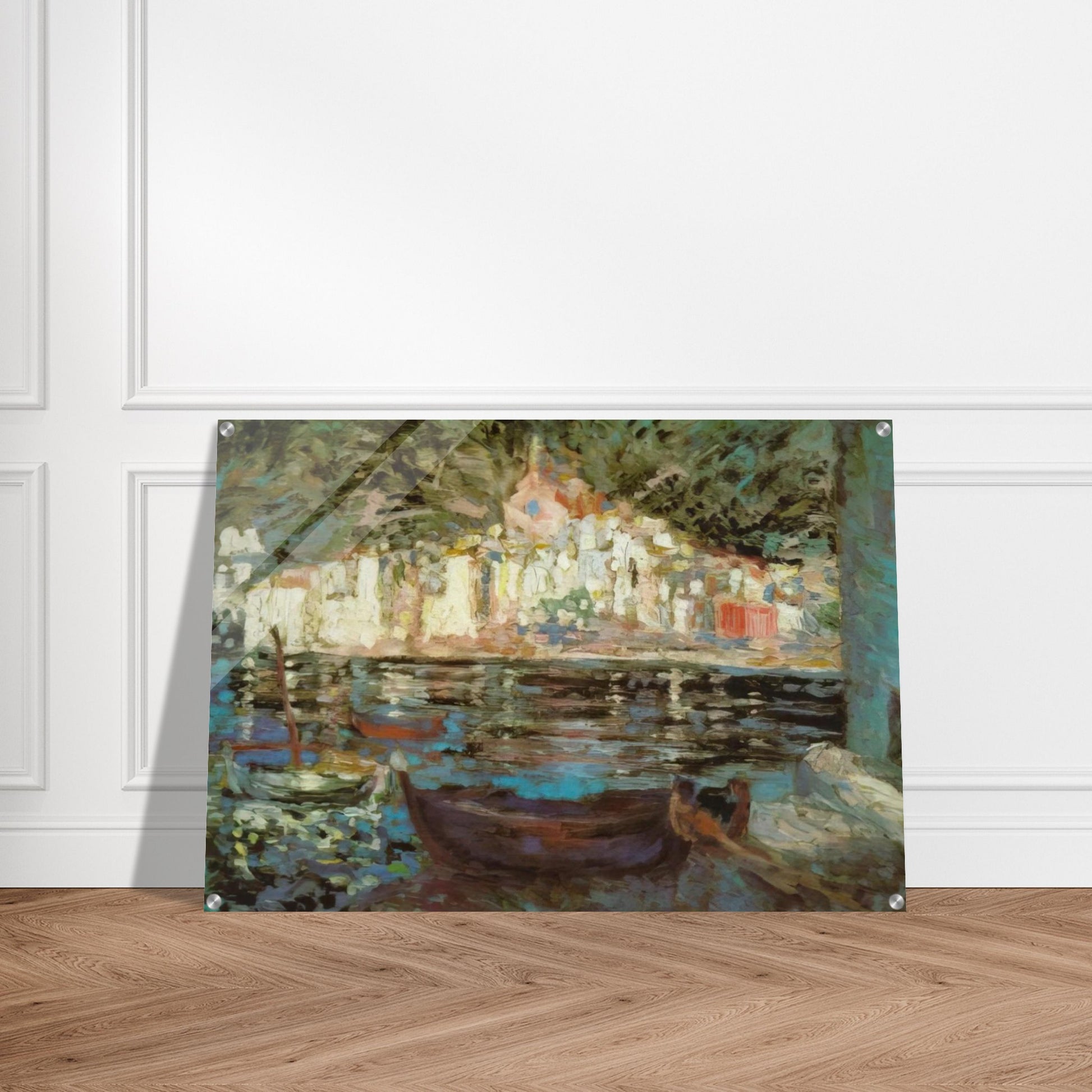VIEW OF CADAQUES FROM PLAYA POAL - Salvador Dali Acrylic Print - 70x100 cm / 28x40″ inches