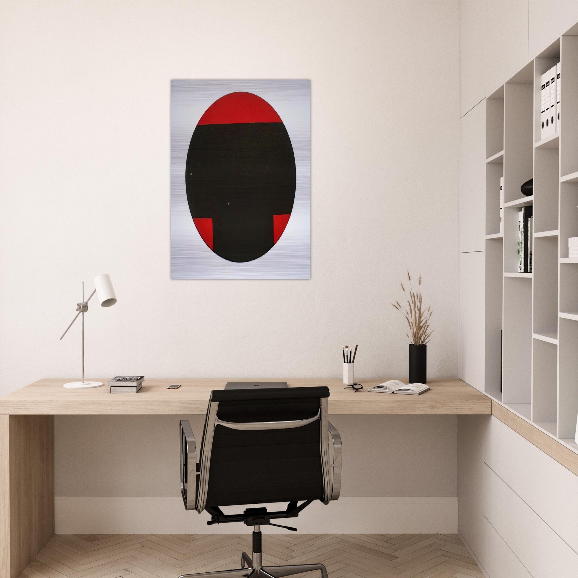 Big T - Hard Edge Painting - Leon Polk Smith Brushed Aluminum Print - 70x100 cm / 28x40 inches | Leon Polk Smith Aluminum Print | Leon Polk Smith Prints