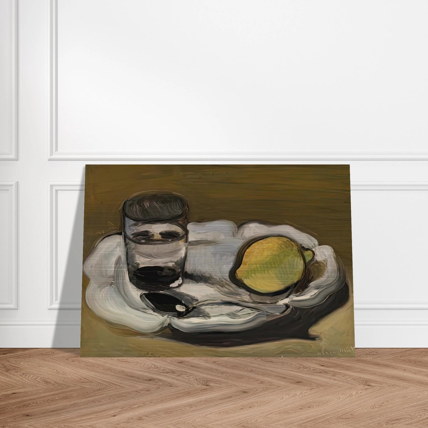 STILL LIFE WITH LEMON 1917 - Henri Matisse Brushed Aluminum Print - 70x100 cm / 28x40 inches | Henri Matisse Aluminum Print | Henri Matisse Prints