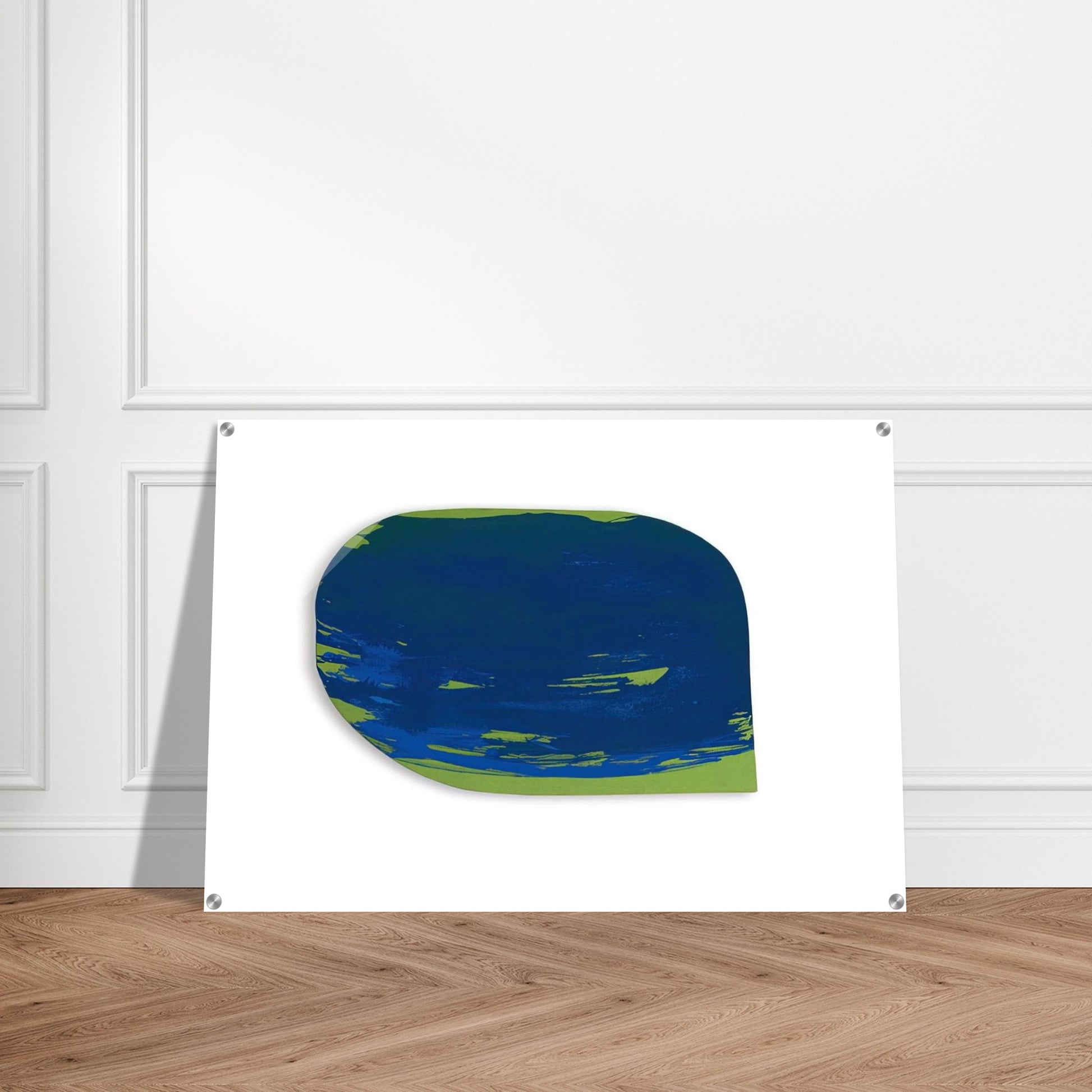 Blau auf Grün - 1965 - Blinky Palermo Acrylic Print - 70x100 cm / 28x40″ inches
