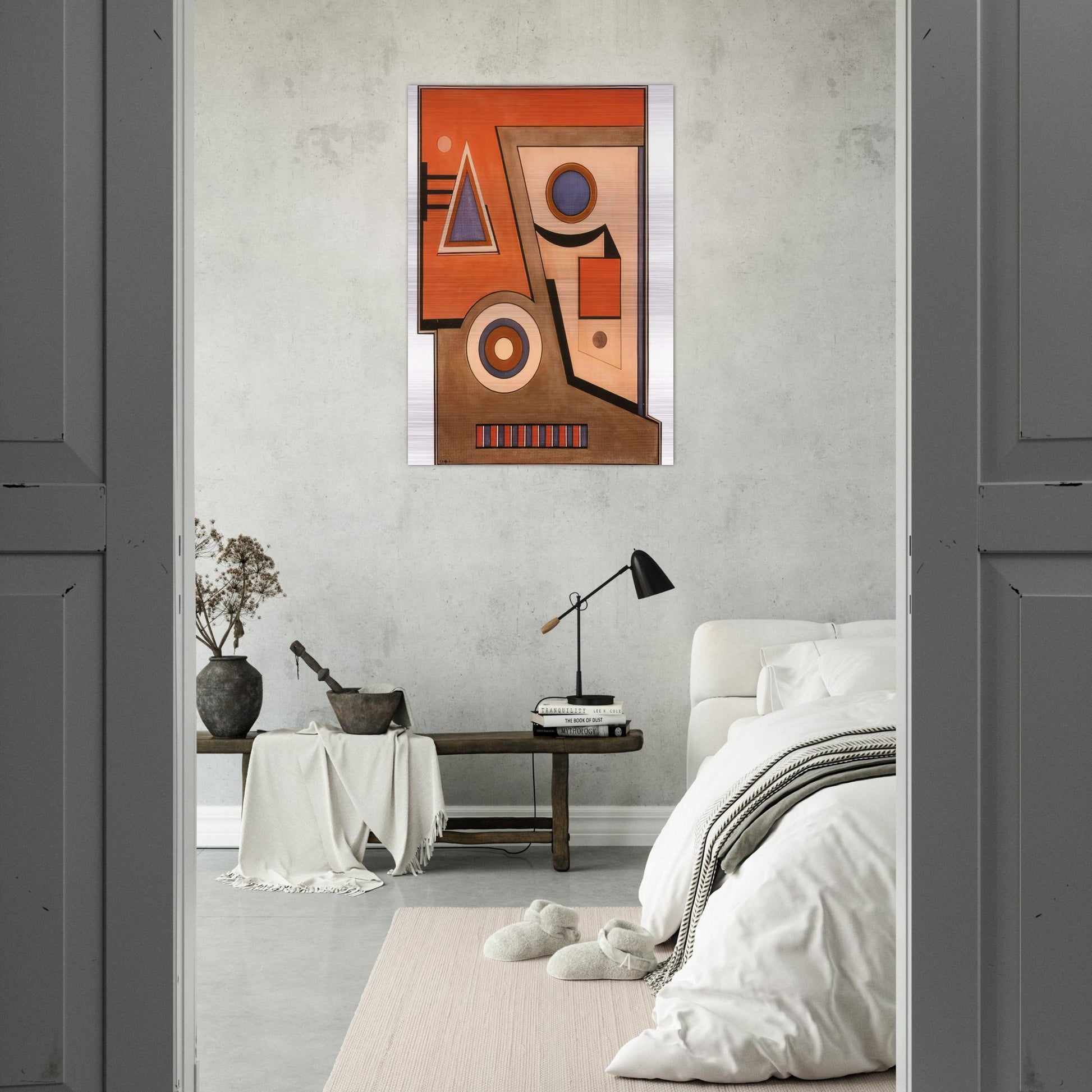 Almagro - Concretism - Carmelo Arden Quin Brushed Aluminum Print - 70x100 cm / 28x40 inches | Carmelo Arden Quin Aluminum Print | Carmelo Arden Quin Prints
