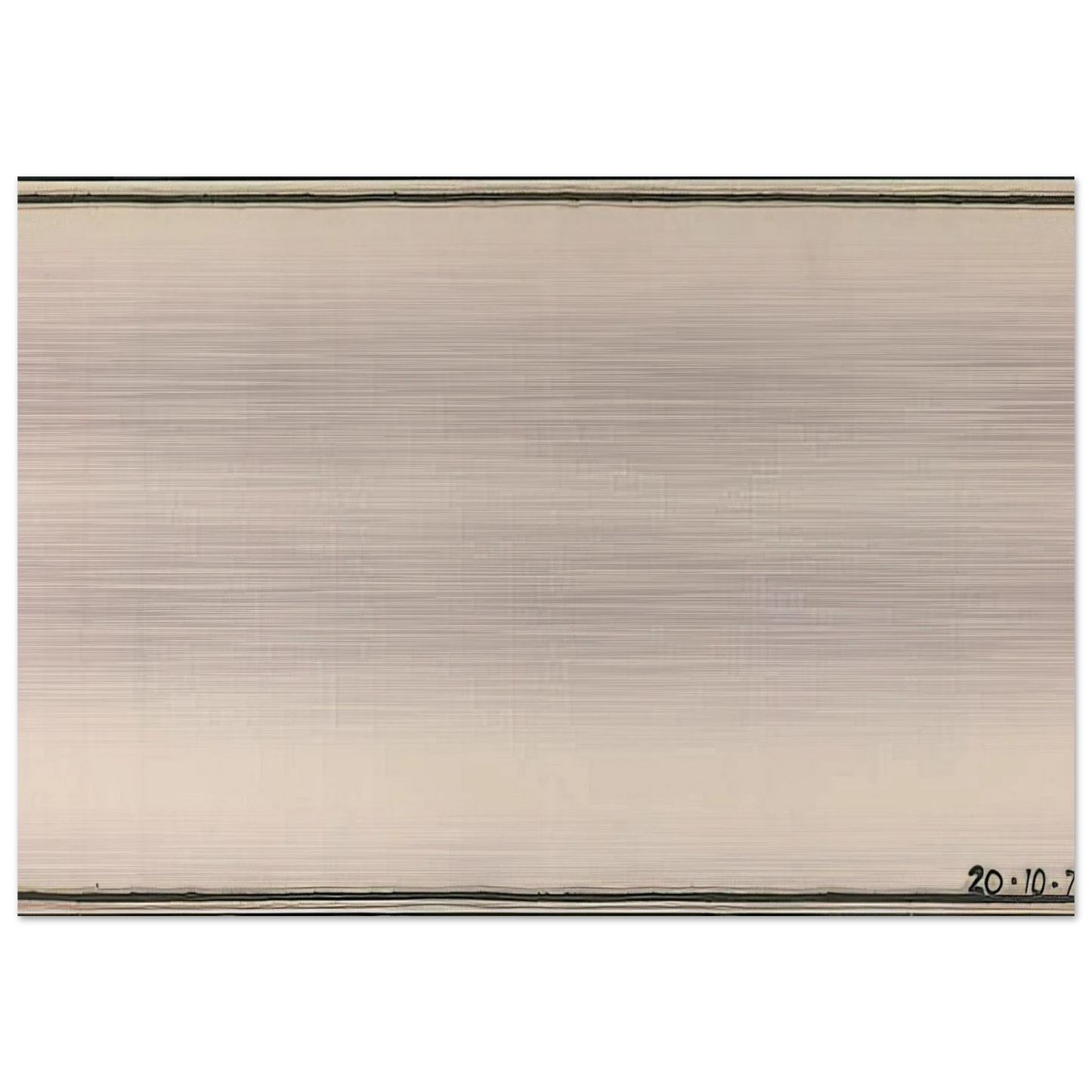 Mr Paranoia VII 20.10.72 No. 106 - 1972 - Bob Law Brushed Aluminum Print - 70x100 cm / 28x40 inches | Bob Law Aluminum Print | Bob Law Prints