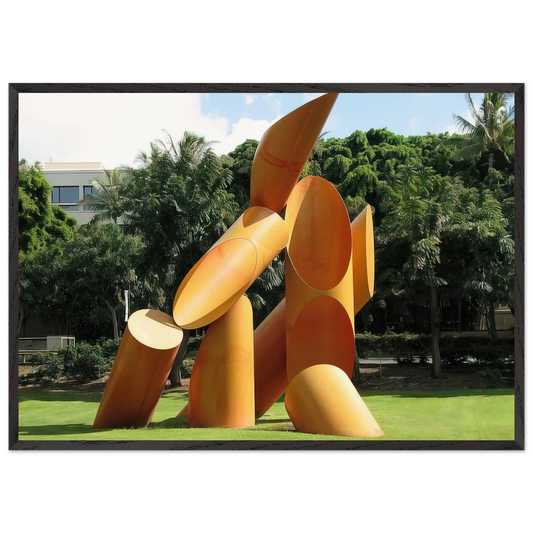 Gate of Hope - 1972 - Alexander Liberman 70x100 cm / 28x40 inches Framed Art Print – Black Wooden Frame