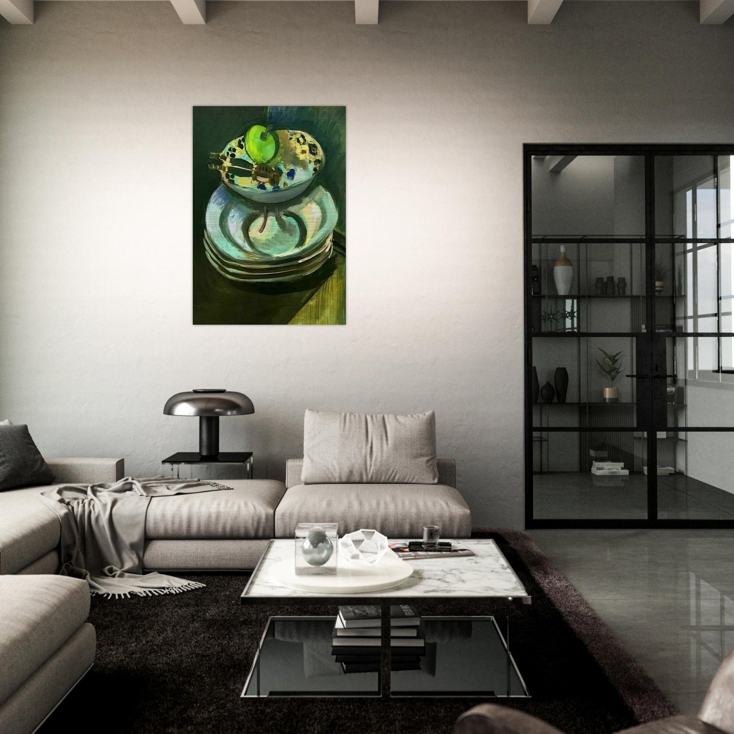 STILL LIFE WITH NUTCRACKER 1916 - Henri Matisse Brushed Aluminum Print - 70x100 cm / 28x40 inches | Henri Matisse Aluminum Print | Henri Matisse Prints