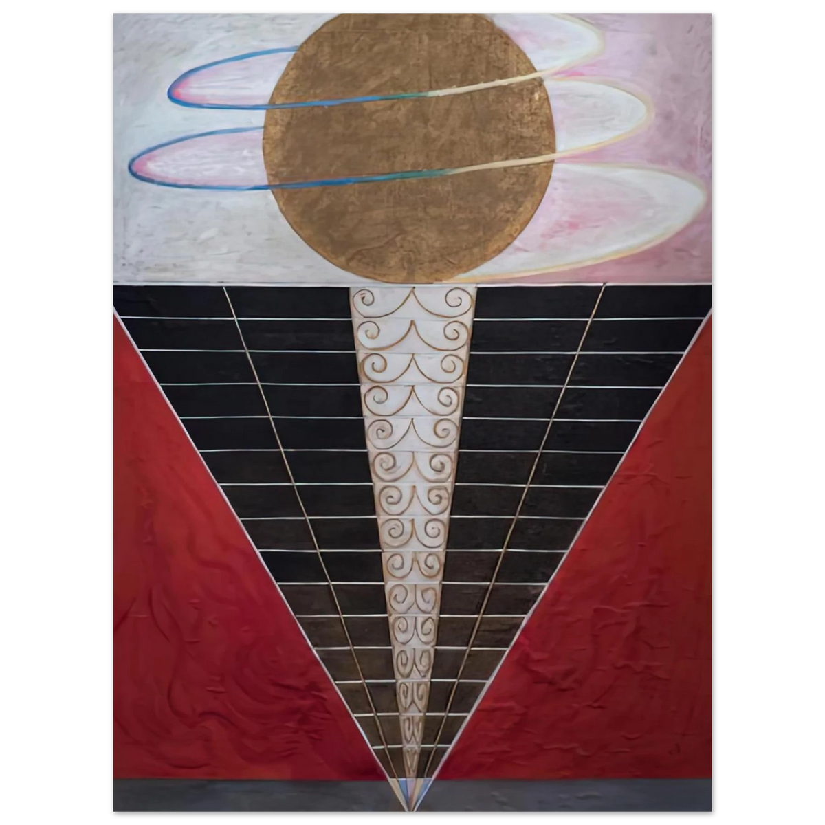 Hilma af Klint - ALTARPIECE NO 2 1915 Wall art - 30x40 cm / 12x16 inches - Premium Wooden Framed Poster With Fine Art Paper-canvas - White frame