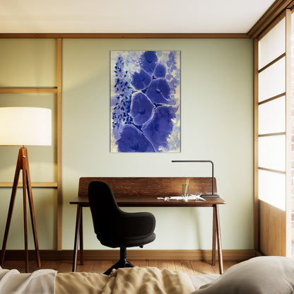 Mauve Floral - Eyvind Earle Brushed Aluminum Print - 70x100 cm / 28x40 inches | Eyvind Earle Aluminum Print | Eyvind Earle Prints