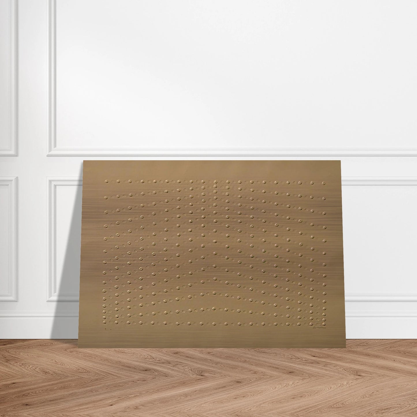 Superficie bianca - 1969 - Enrico Castellani Brushed Aluminum Print - 70x100 cm / 28x40 inches | Enrico Castellani Aluminum Print | Enrico Castellani Prints