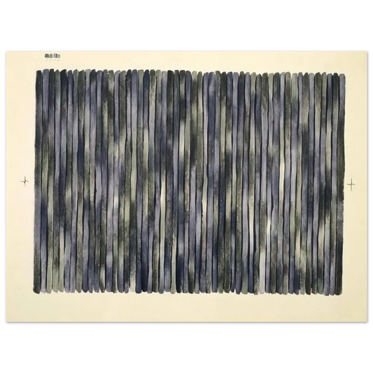 Gene Davis - Adam's Rib - 1980  75x100 cm / 30x40inches Fine Art Poster