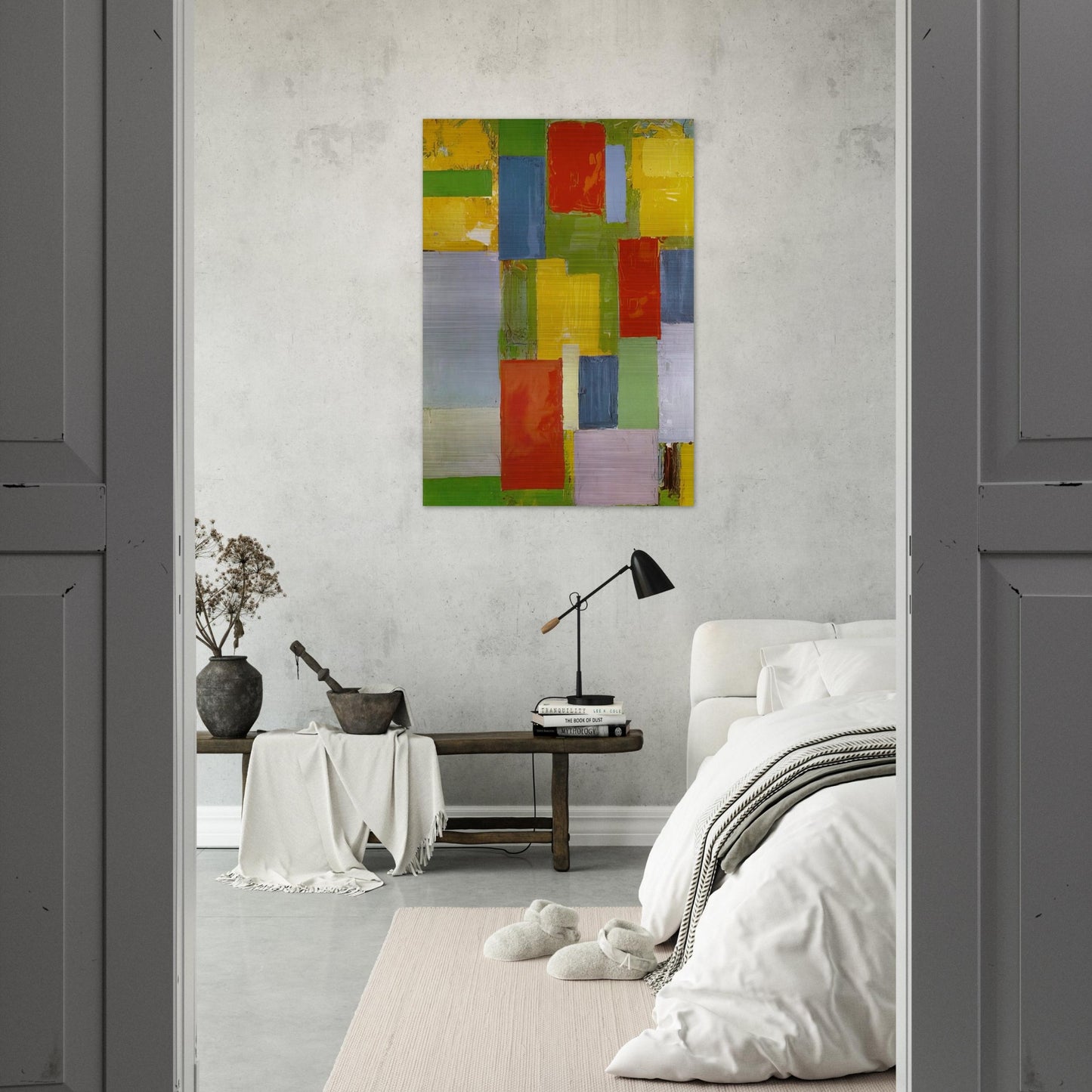 Abstract Euphony - Hans Hofmann Brushed Aluminum Print - 70x100 cm / 28x40 inches | Hans Hofmann Aluminum Print | Hans Hofmann Prints