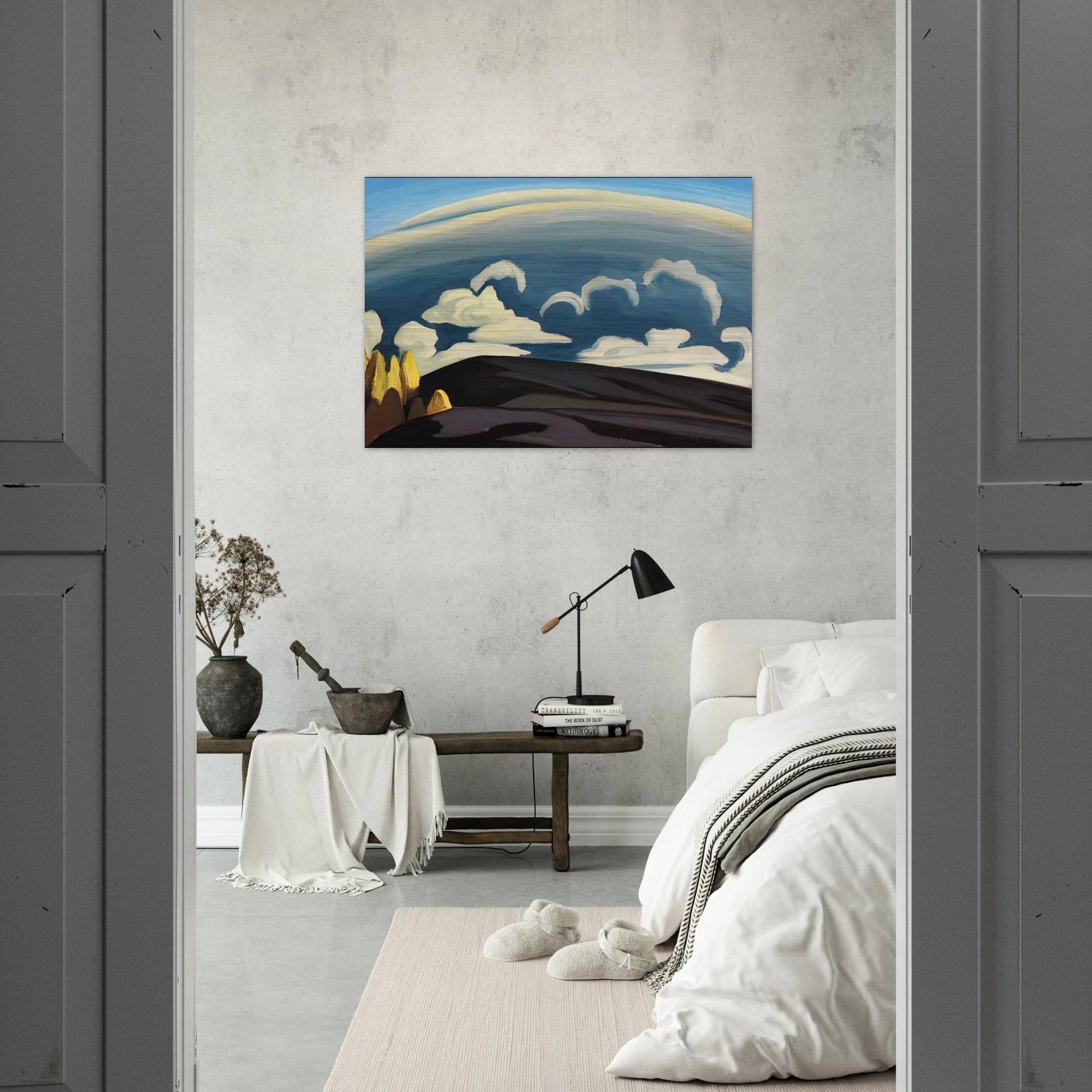 Aftermath of Storm - Lake Superior Sketch XXXIV - 1926 - Lawren Harris Brushed Aluminum Print - 70x100 cm / 28x40 inches | Lawren Harris Aluminum Print | Lawren Harris Prints