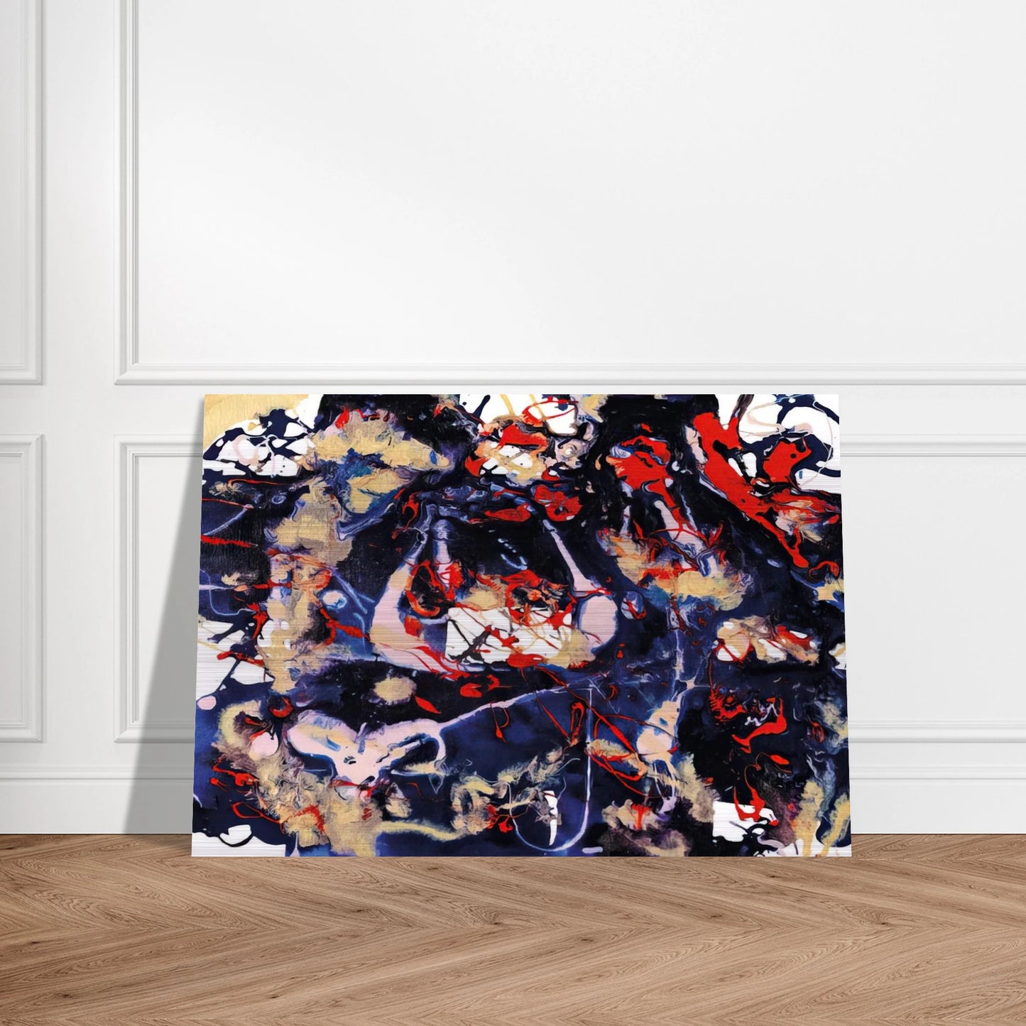 Untitled  SFP94-77  SFF 1753  - Sam Francis Brushed Aluminum Print - 70x100 cm / 28x40 inches | Sam Francis Aluminum Print | Sam Francis Prints