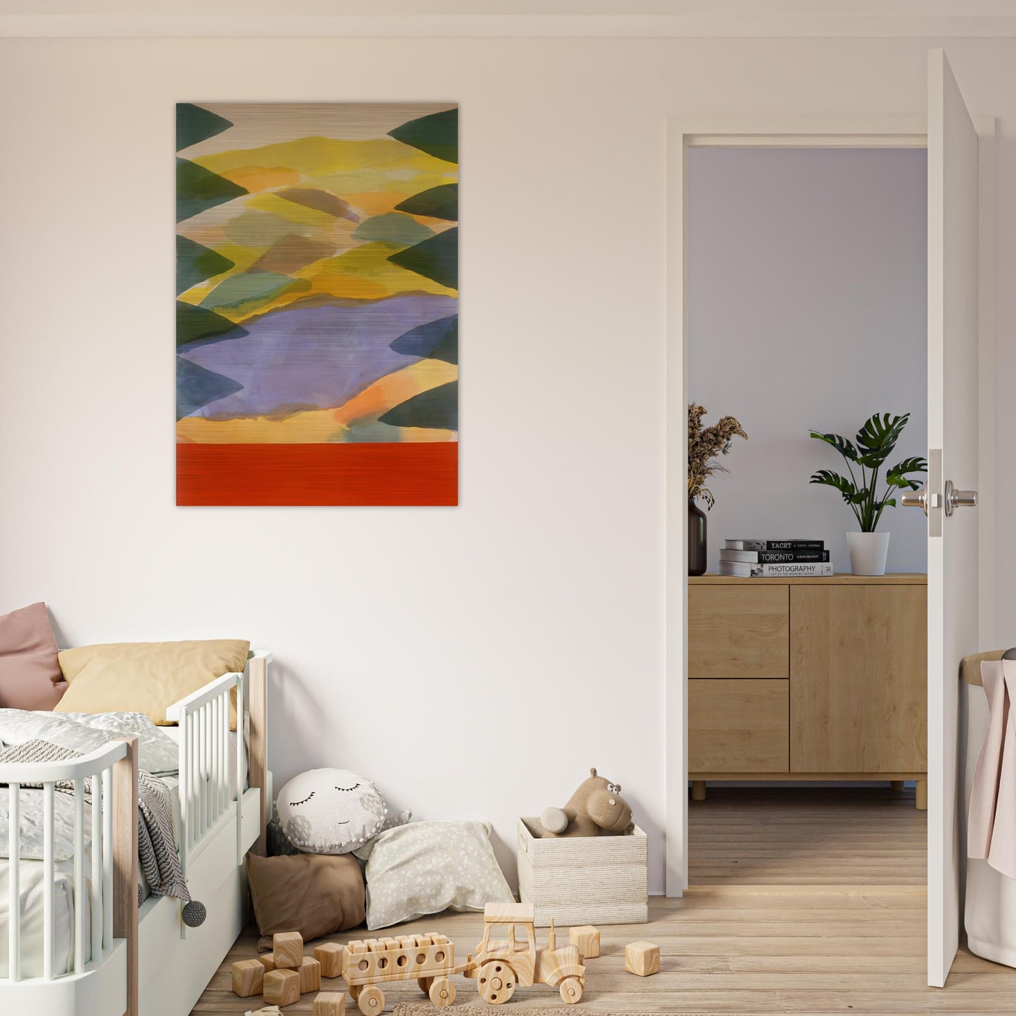 Imagination's Door - 1980 - Ronnie Landfield Brushed Aluminum Print - 70x100 cm / 28x40 inches | Ronnie Landfield Aluminum Print | Ronnie Landfield Prints