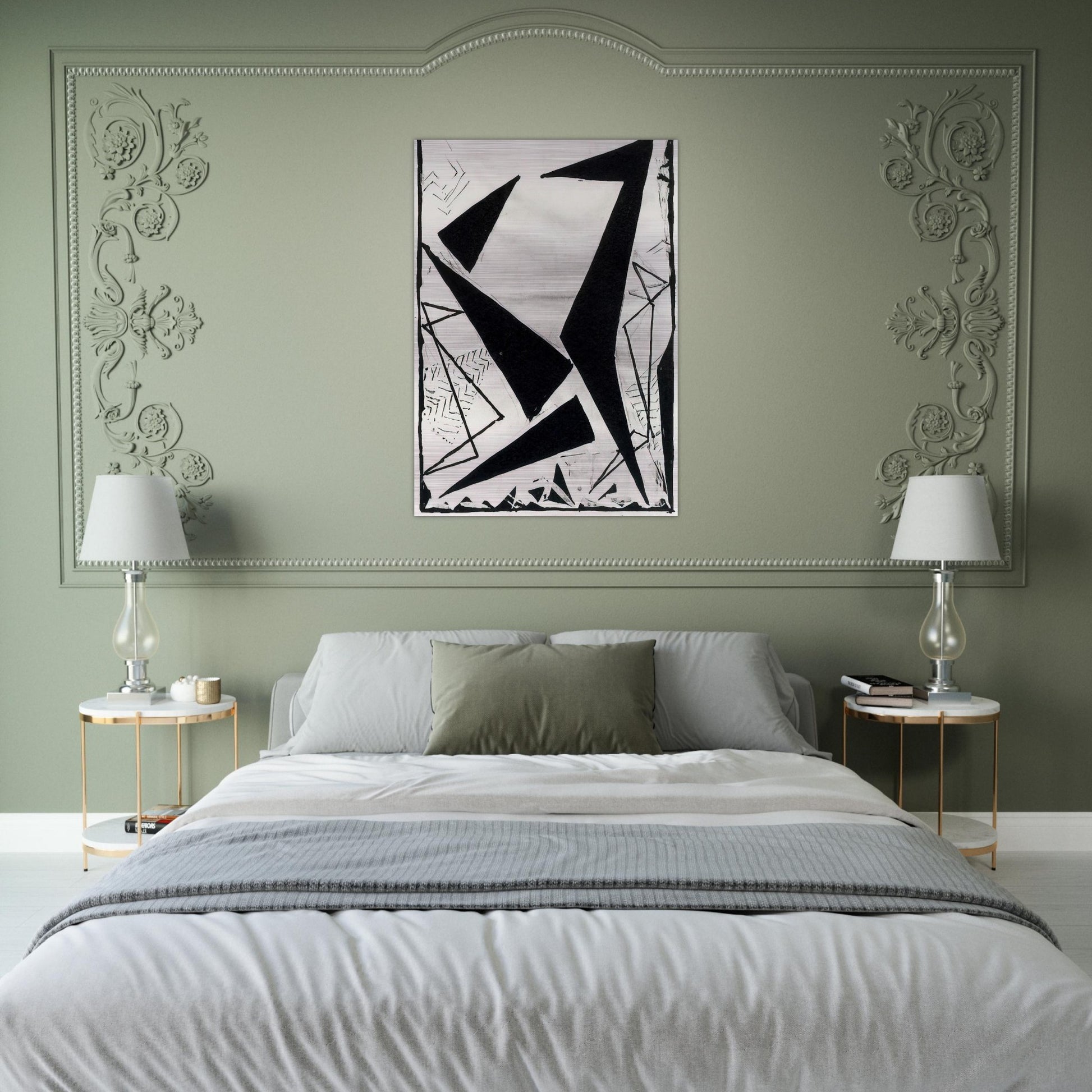 Study in black and white - Frantisek Kupka Brushed Aluminum Print - 70x100 cm / 28x40 inches | Frantisek Kupka Aluminum Print | Frantisek Kupka Prints