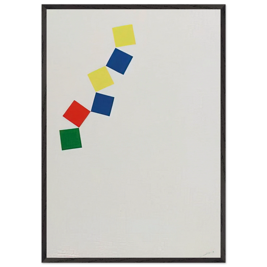 Mediterranee - Marcel Barbeau 70x100 cm / 28x40 inches Framed Art Print – Black Wooden Frame