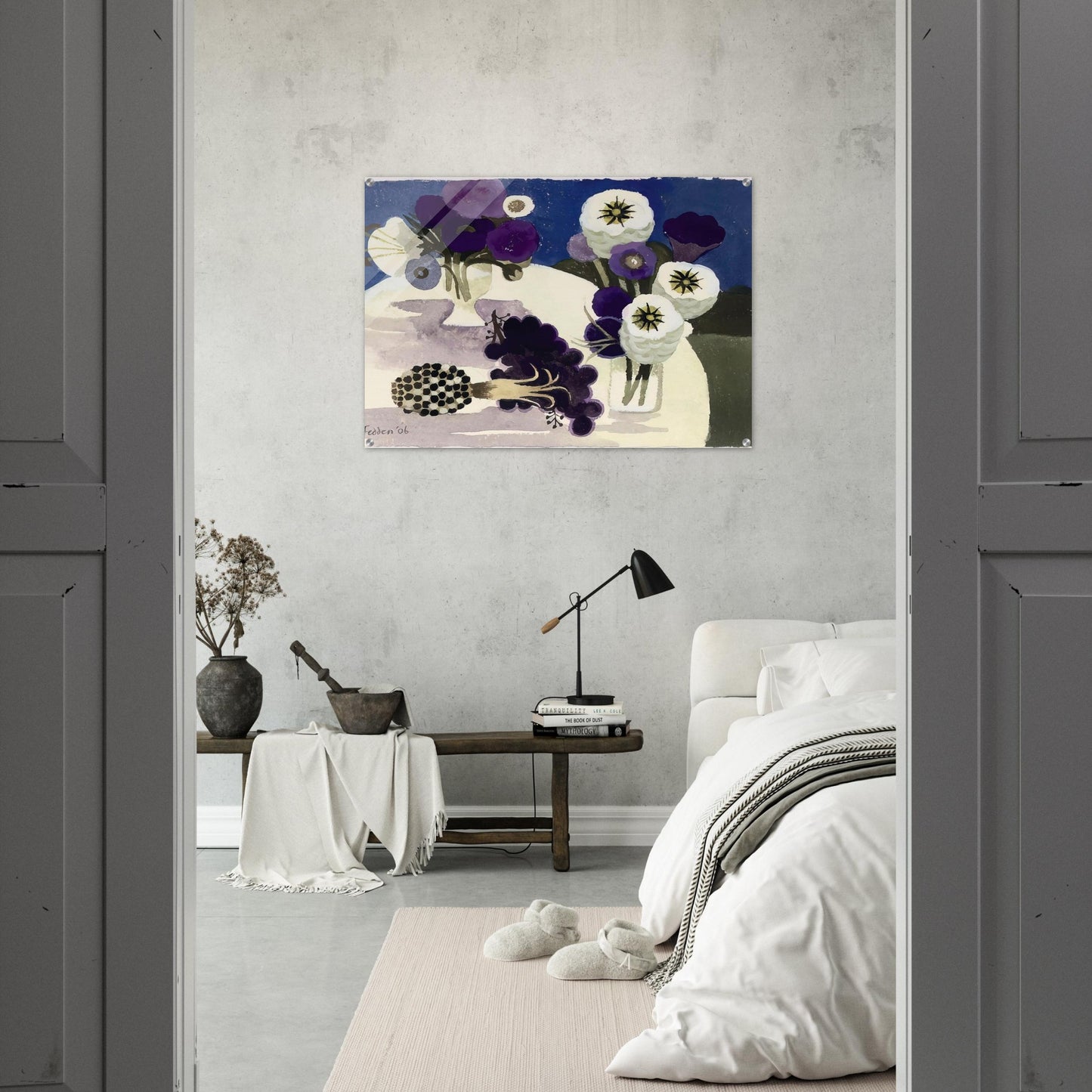 Blue - 2006 - Mary Fedden Acrylic Print - 70x100 cm / 28x40″ inches