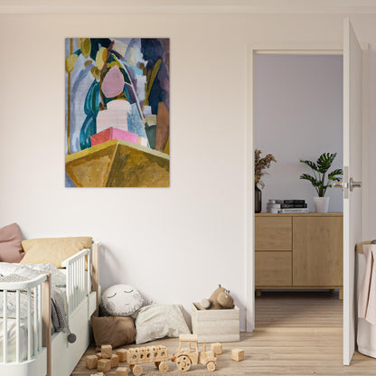 STILL LIFE ON CORNER OF A MANTELPIECE 1914 - Vanessa Bell Brushed Aluminum Print - 70x100 cm / 28x40 inches | Vanessa Bell Aluminum Print | Vanessa Bell Prints