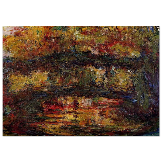 The Japanese Bridge 4 - claude monet Brushed Aluminum Print - 70x100 cm / 28x40 inches | claude monet Aluminum Print | claude monet Prints