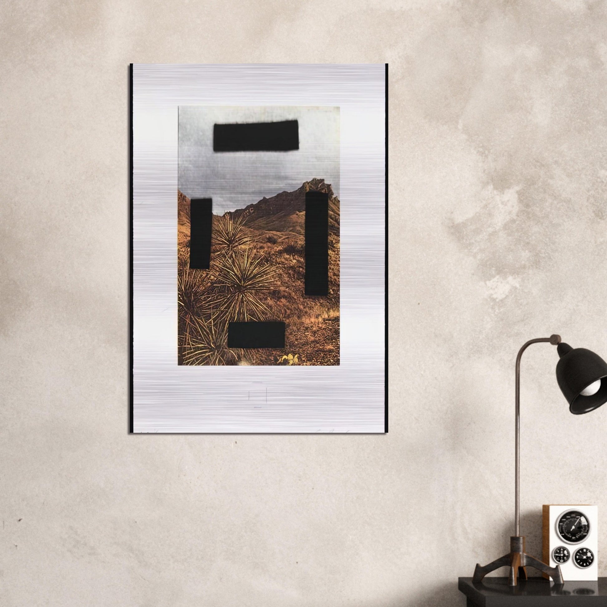 NOOSE AROUND YOUR NECK COUNTRY CITYSCAPES SERIES 2001 - Edward Ruscha Brushed Aluminum Print - 70x100 cm / 28x40 inches | Edward Ruscha Aluminum Print | Edward Ruscha Prints