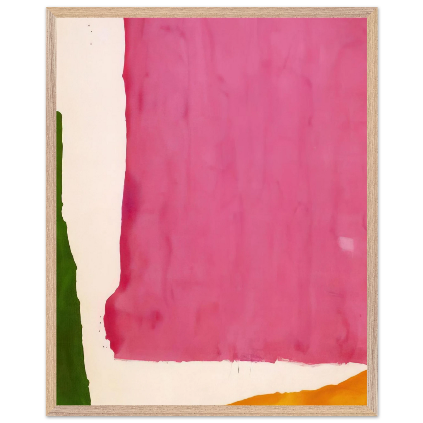 Helen Frankenthaler - Mauve District - 1966 Wall art - 20x25 cm / 8x10 inches - Premium Wooden Framed Poster With Fine Art Paper-canvas - White frame