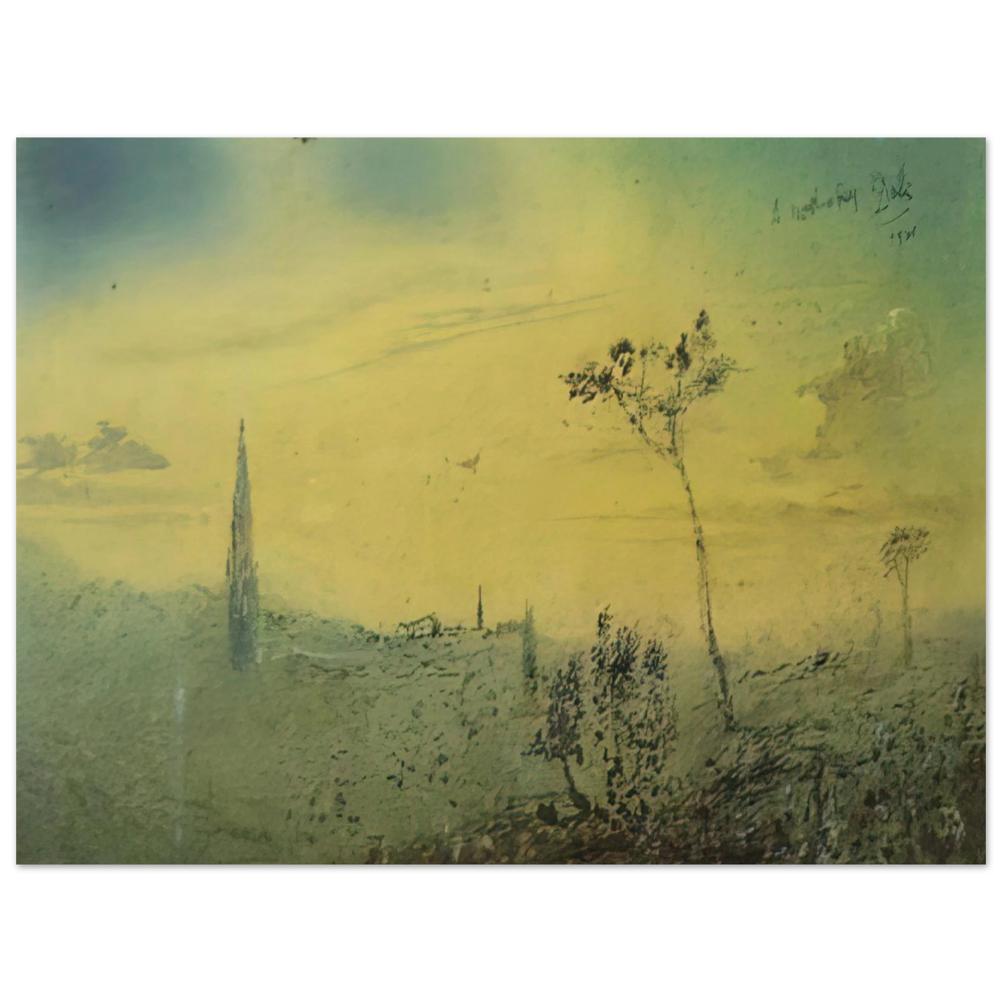 Salvador Dali - LANDSCAPE 1  75x100 cm / 30x40inches Fine Art Poster