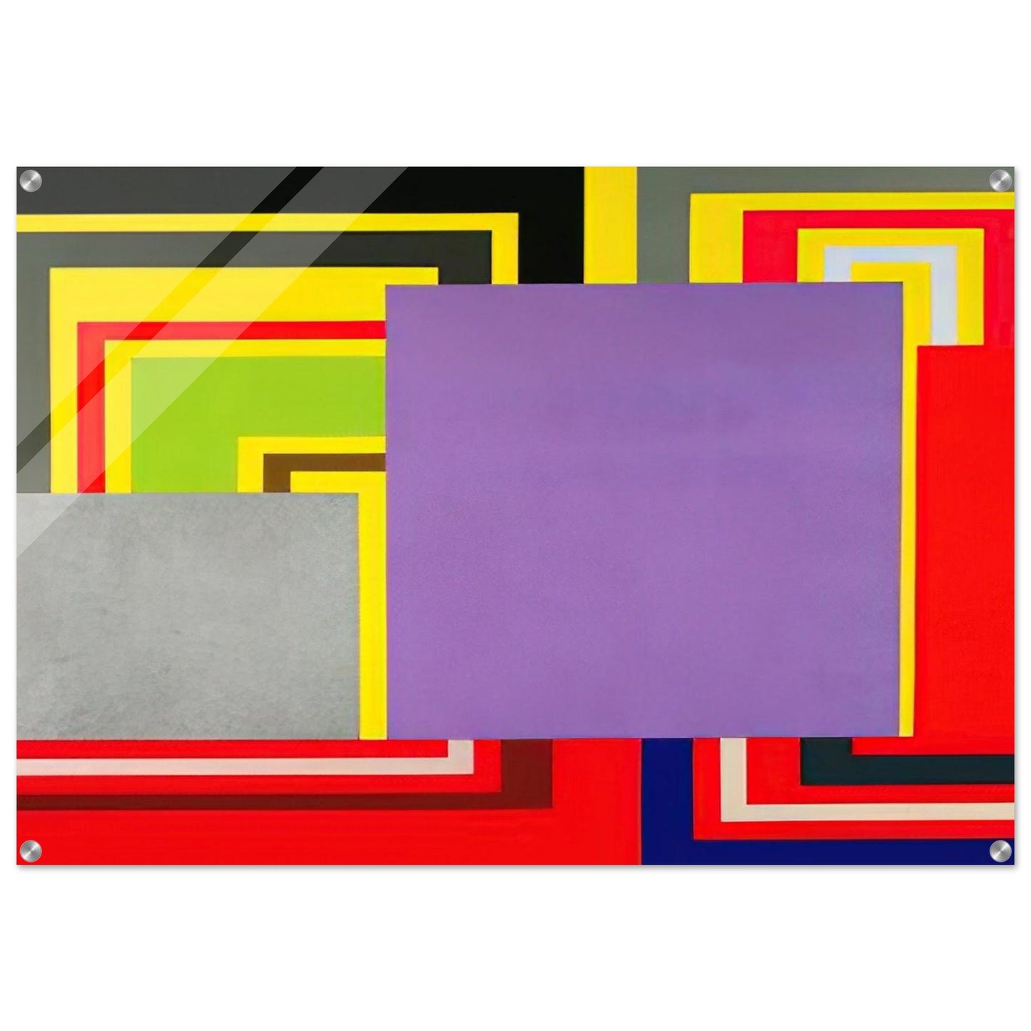 Cartoon Network - 1997 - Peter Halley Acrylic Print - 70x100 cm / 28x40″ inches