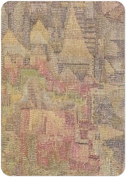 CASTLE GARDEN 1931 By Paul Klee Pack of 10 Post Cards | Paul Klee Post Cards | A6 (10.5 x 14.8 cm) - 4.1 x 5.8 inches