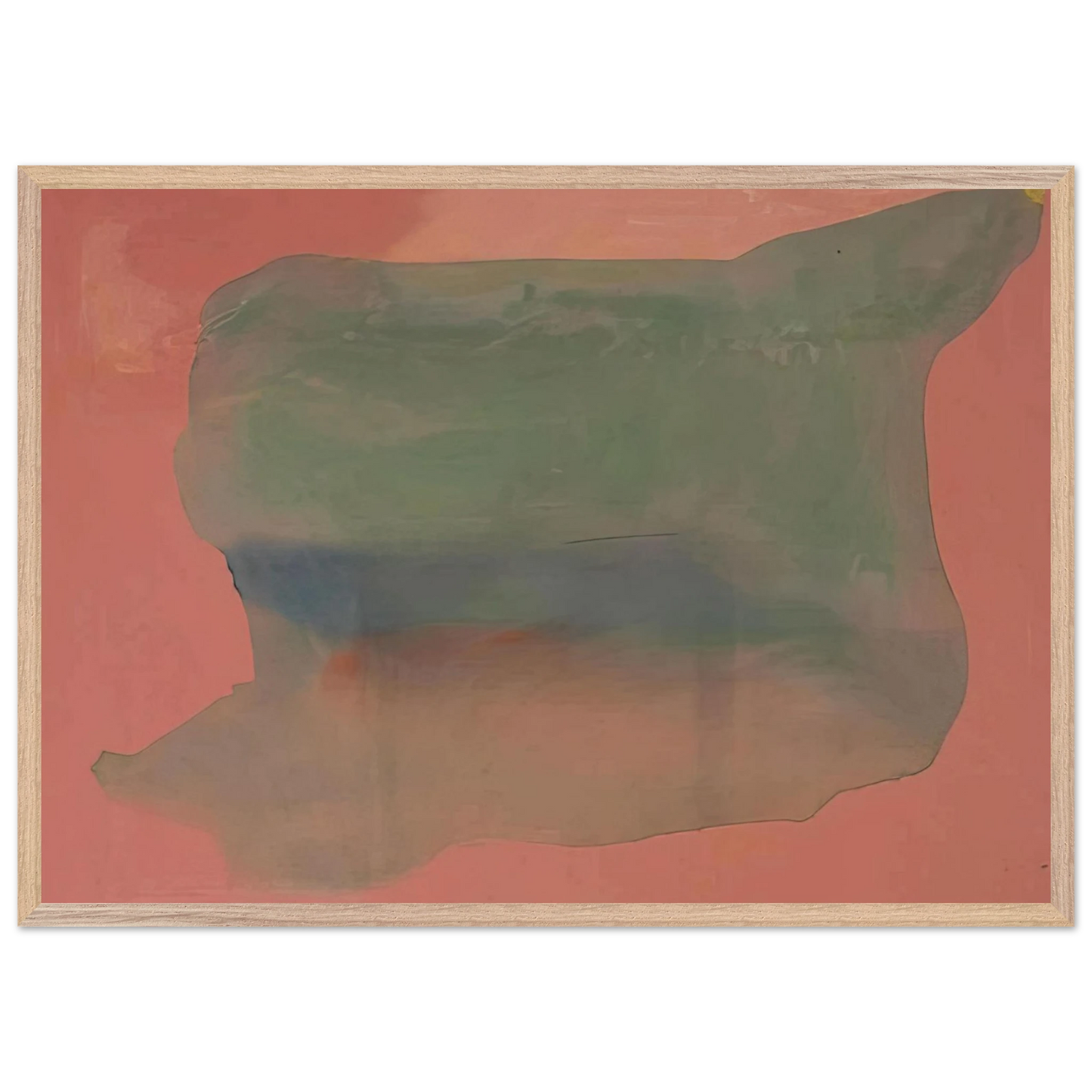 Helen Frankenthaler - Yearning - 1973 Wall art - A3 (29.7 x 42  cm) - Premium Wooden Framed Poster With Fine Art Paper-canvas - White frame