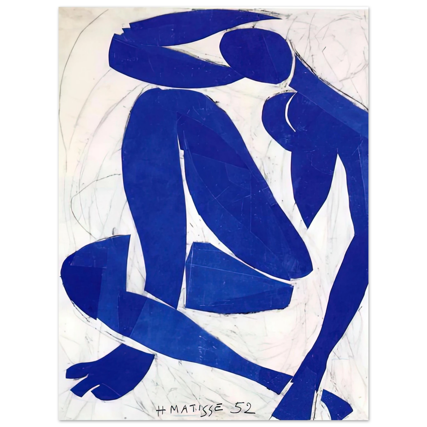 Henri Matisse - BLUE NUDE IV 1952  75x100 cm / 30x40inches Fine Art Poster