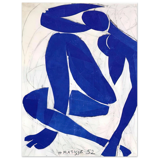 Henri Matisse - BLUE NUDE IV 1952  75x100 cm / 30x40inches Fine Art Poster