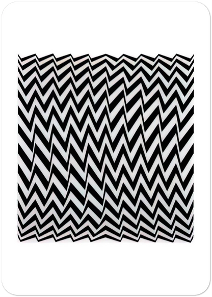 FRAGMENT 3 1965 By Bridget Riley Pack of 10 Post Cards | Bridget Riley Post Cards | A6 (10.5 x 14.8 cm) - 4.1 x 5.8 inches