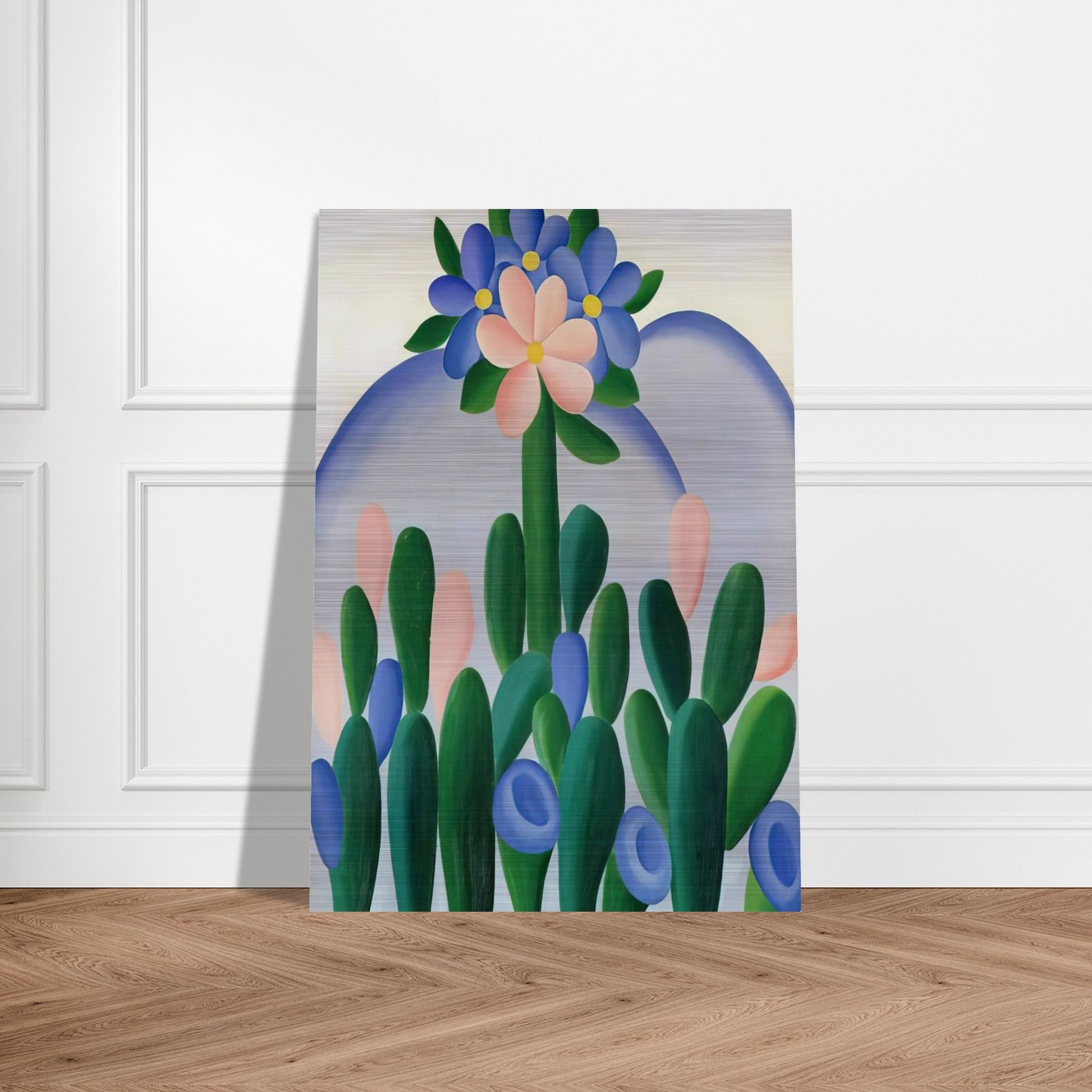Manacá - Tarsila do Amaral Brushed Aluminum Print - 70x100 cm / 28x40 inches | Tarsila do Amaral Aluminum Print | Tarsila do Amaral Prints