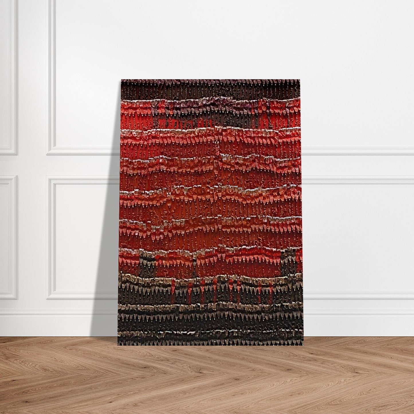Chief's Blanket - 1989 - Arman Brushed Aluminum Print - 70x100 cm / 28x40 inches | Arman Aluminum Print | Arman Prints