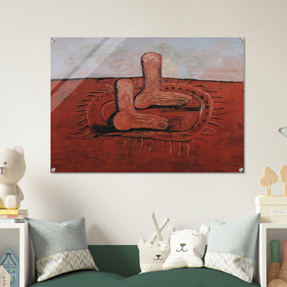 TWO FAT FEET - Philip Guston Acrylic Print - 70x100 cm / 28x40″ inches