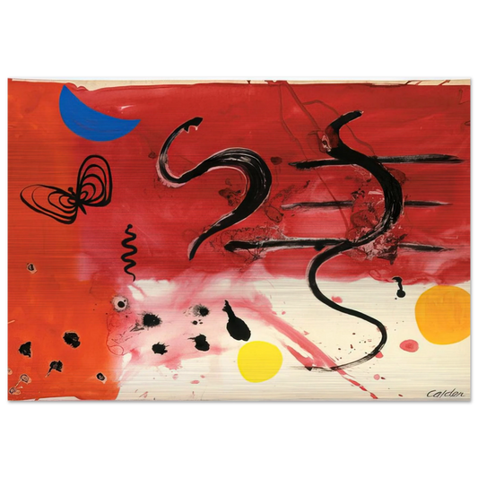 UNTITLED 1953 - Alexander Calder Brushed Aluminum Print - 70x100 cm / 28x40 inches | Alexander Calder Aluminum Print | Alexander Calder Prints