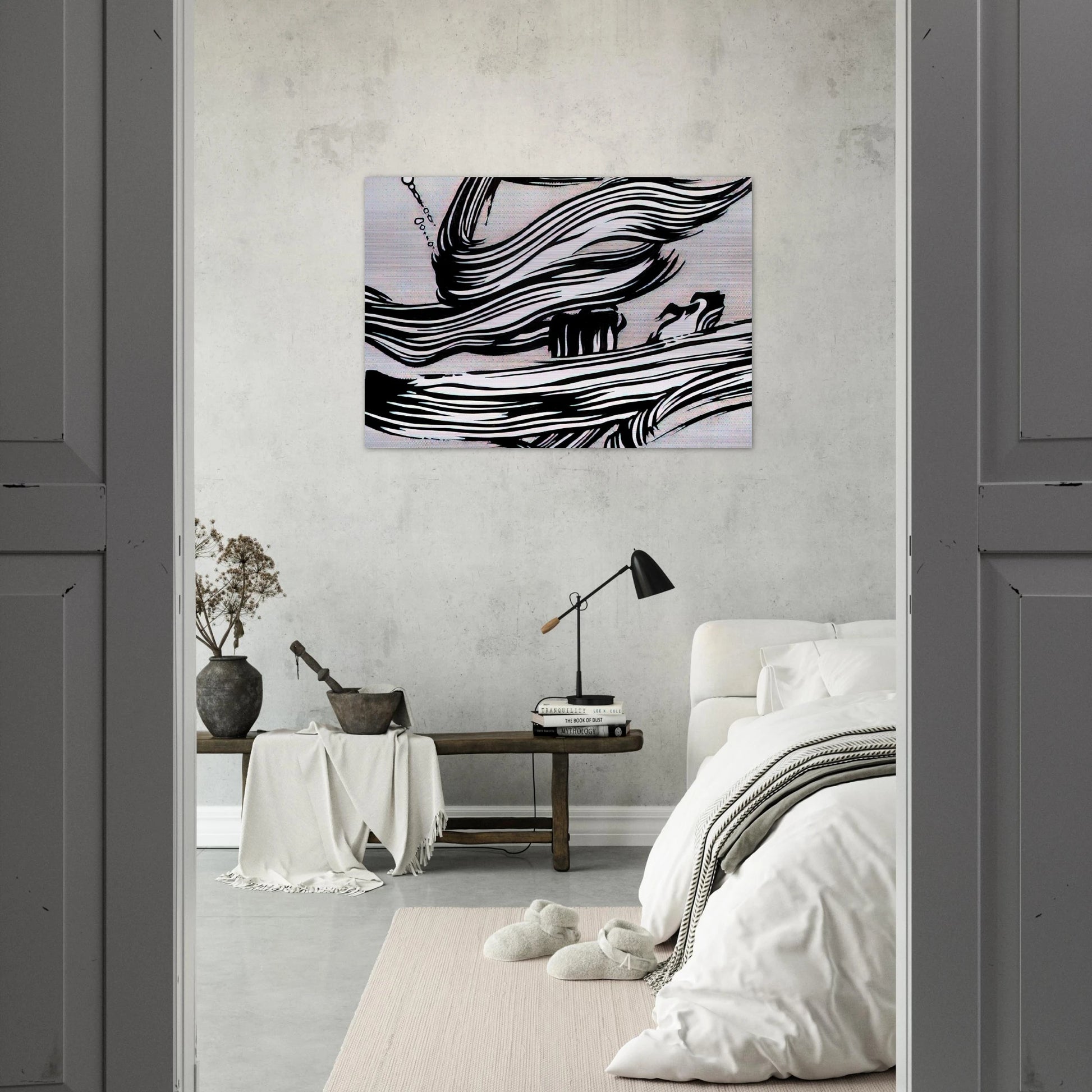 BRUSHSTROKES 1968 - Roy Lichtenstein Brushed Aluminum Print - 70x100 cm / 28x40 inches | Roy Lichtenstein Aluminum Print | Roy Lichtenstein Prints