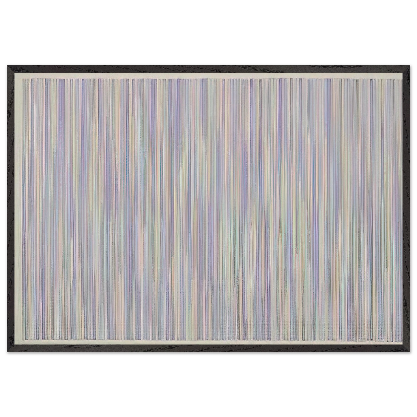 Pocono - 1984 - Gene Davis 70x100 cm / 28x40 inches Framed Art Print – Black Wooden Frame
